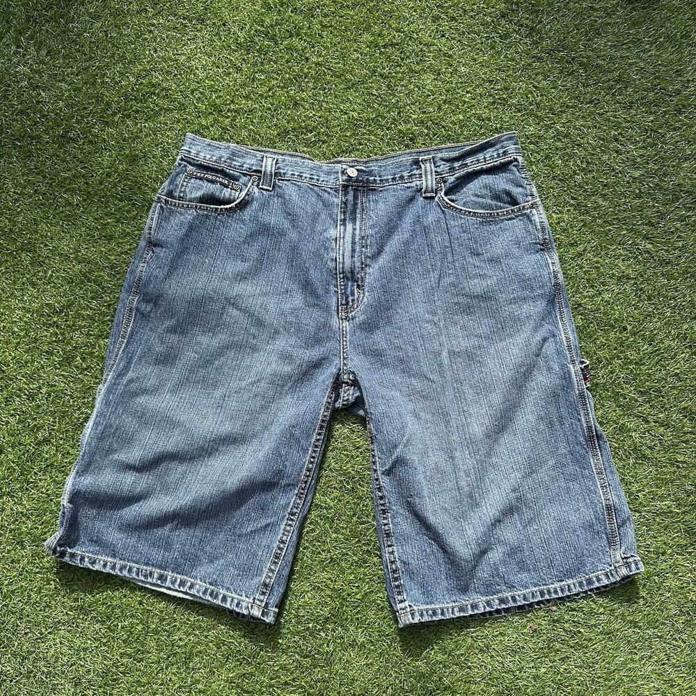 Vintage Y2K US Polo‎ Assn Denim Shorts Size 40 Carpenter Blue Jorts Skater Baggy